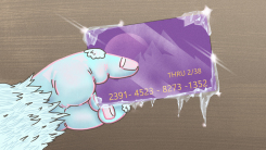 Frozen credit card