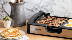 Aroma Housewares Smokeless Indoor Use Electric Grill/Griddle