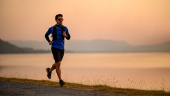 runner on the beach