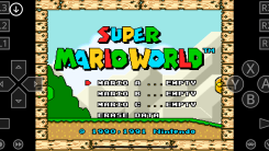 Super Mario World running in RetroArch