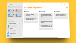 Kanban view in Apple Reminders app for Mac.