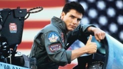 Tom Cruise gives a thumbs up in Top Gun