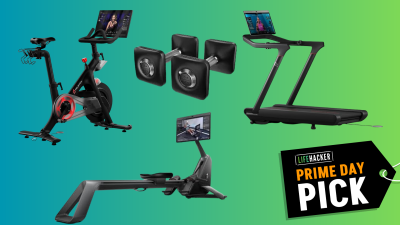 Peloton stuff and Prime Day logo