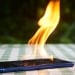 Phone on fire