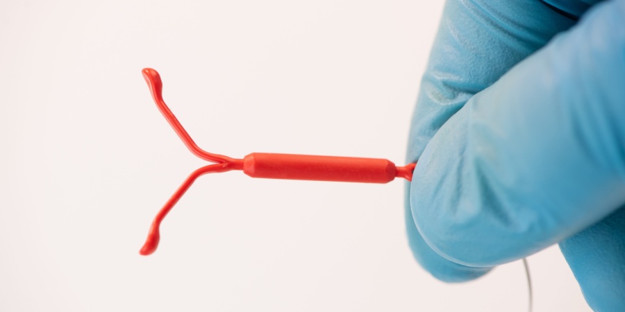 IUD in provider's hand