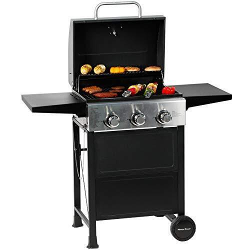 Master Cook 3 Burner BBQ Propane Gas Grill