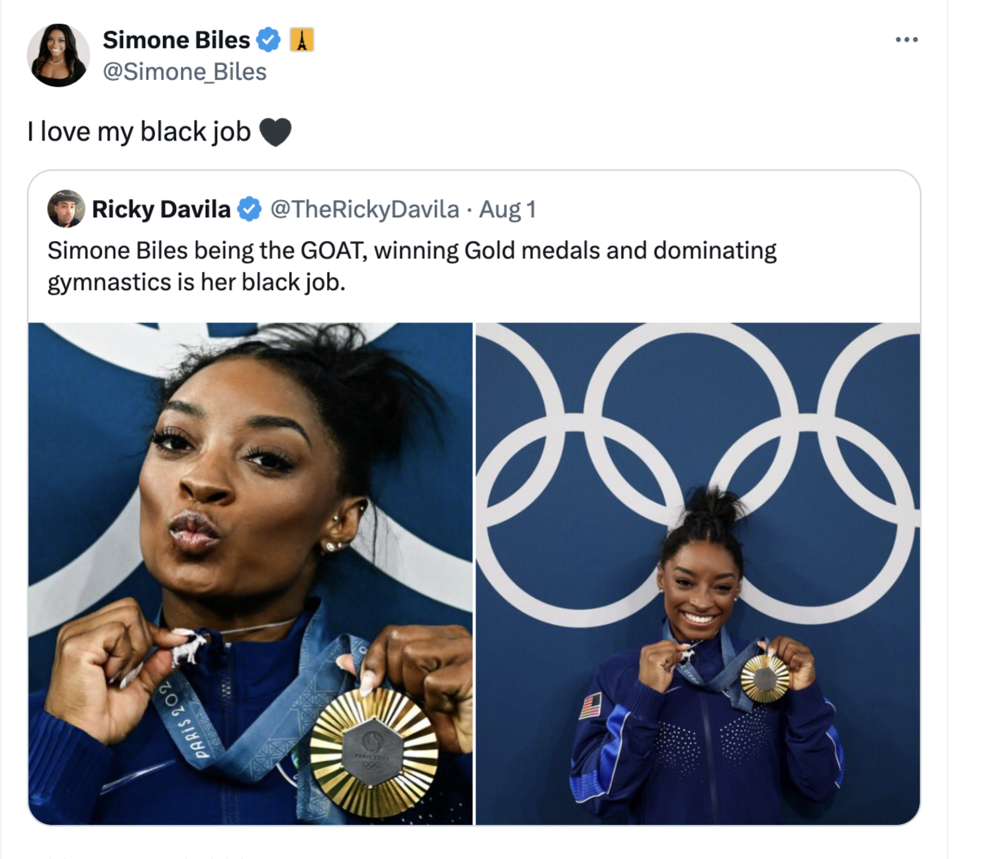 Simone Biles tweet