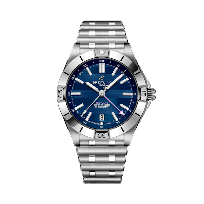Chronomat Automatic GMT 40 Six Nations Scotland Blue | V-DIAL-COLOR-5714 dial, A323986B1C1A1