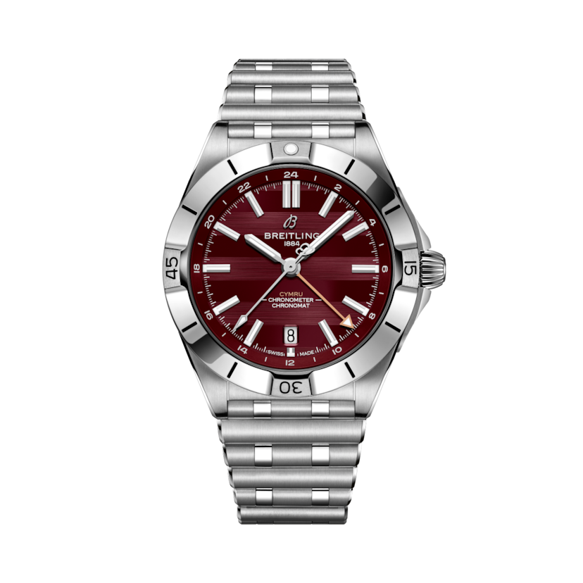 Chronomat Automatic GMT 40 Six Nations Wales Burgundy | V-DIAL-COLOR-9696 dial, A323988B1K1A1